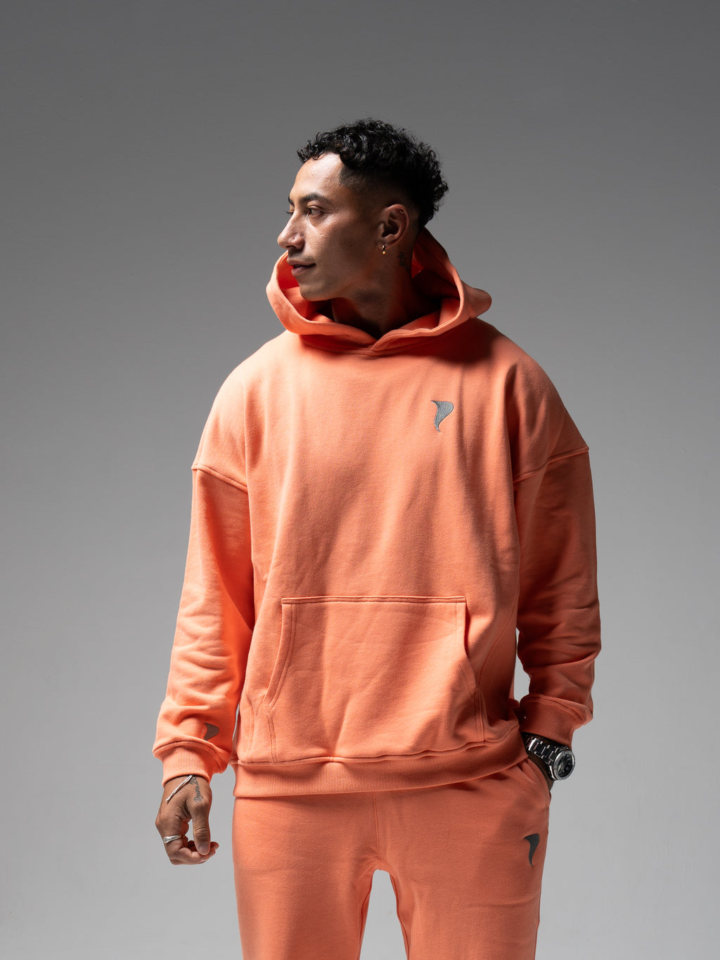 Streetwise Hoodie Salmon Orange