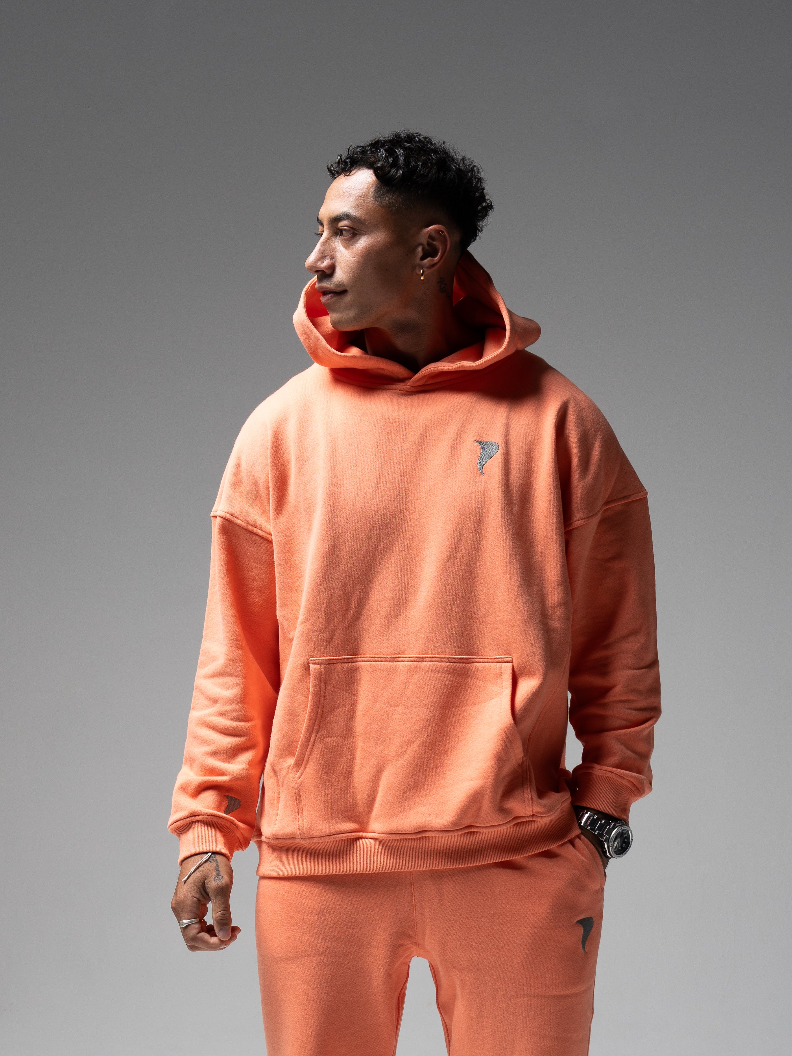 Streetwise Hoodie Salmon Orange